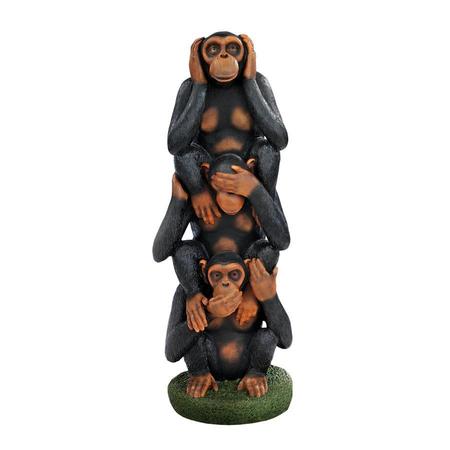 Design Toscano Hear No Evil, See No Evil, Speak No Evil Monkeys Grand-Scale Statue EU48801